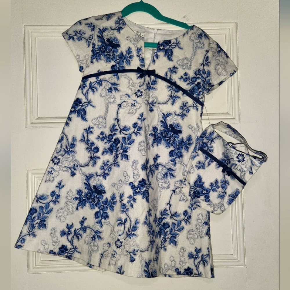 Maggie & Zoe New Little girls dress size 5 with matching purse